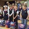 Uroczystość inauguracyjna nowego roku szkolnego w Polskiej Szkole Średniej im. Ity Kozakiewicz w Rydze.